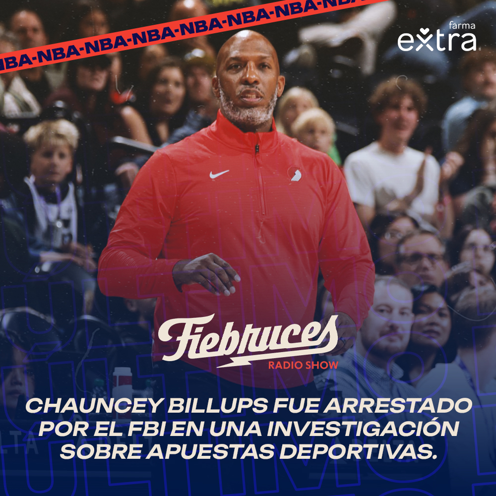 fiebrucesrs's tweet image. 🚨 Chauncey Billups arrestado 🚨
El entrenador de los Portland Trailblazers fue detenido por el FBI como parte de una investigación federal sobre apuestas deportivas ilegales.
#FiebrucesRS
