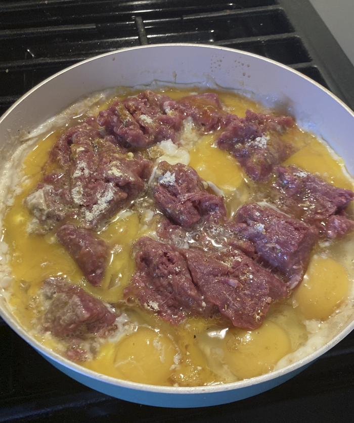 Okay since you wanted more food; making breakfast! it's almost done!