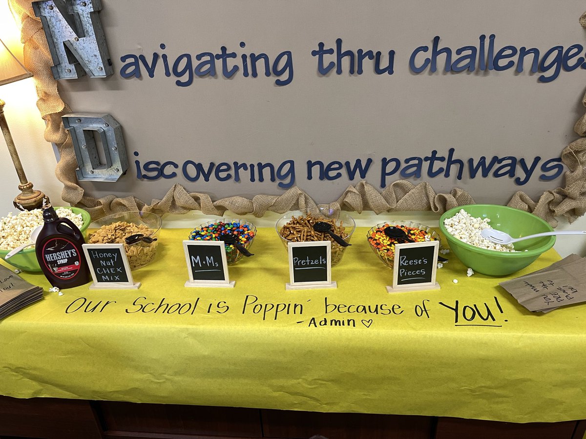 Jessica Eastman (@tech_and_tacos) on Twitter photo 🍿💚 Our amazing admin team at <a href="/PRE_Explorers/">Polo Road Elementary</a> surprised teachers with a sweet + savory snack bar during grade-level planning! 🎉 PRE is popping because of our incredible teachers! 🍬🥨✨ 🍿💚 Our amazing admin team at <a href="/PRE_Explorers/">Polo Road Elementary</a> surprised teachers with a sweet + savory snack bar during grade-level planning! 🎉 PRE is popping because of our incredible teachers! 🍬🥨✨
