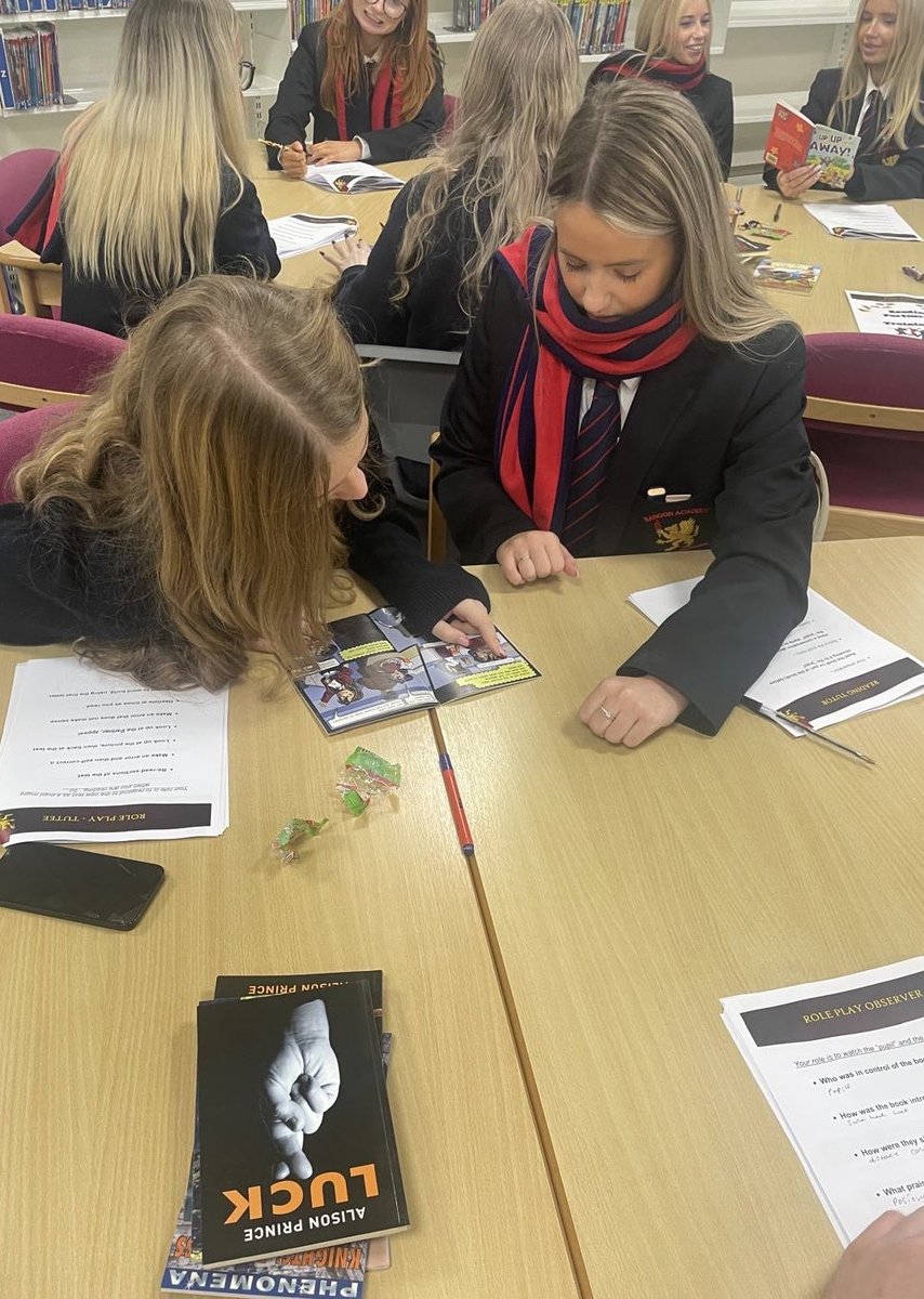 Reading Partners: ready, steady, go!
Our eager new cohort of Yr. 13 and 14 Reading Partners are trained and ready to begin mentoring junior book lovers who want to develop reading confidence in Year 8 and in our partner primary schools at Bangor Central and <a href="/KilcooleyPS/">Kilcooley Primary School</a>