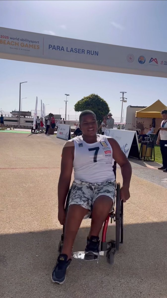 TeamsEgypt's tweet image. دورة الألعاب العالمية للقدرات الشاطئية World Ability beach games - مرسين، تركيا :
العداء المصري يوسف فرج 🇪🇬  يتوج بالميدالية الذهبية 🥇 لمنافسات البارا- ليزر ران رجال محرزًا أولى الميداليات المصرية بالدورة.
#TeamEgypt 
#WABeachgames
#Mersin2025