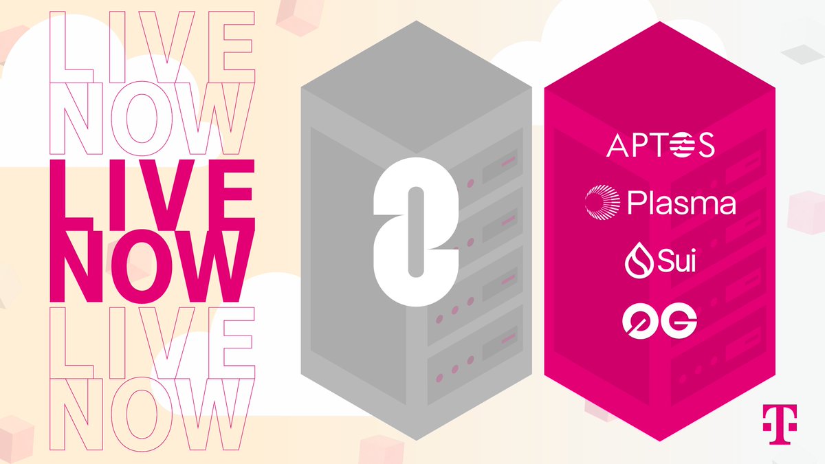 mms_Blockchain's tweet image. Our LayerZero DVN expanded to @SuiNetwork.  
Deutsche Telekom continues expanding secure cross-chain connectivity - supporting builders across @Aptos, @0G_labs, and @Plasma.  
More chains. More resilience. More interoperability.