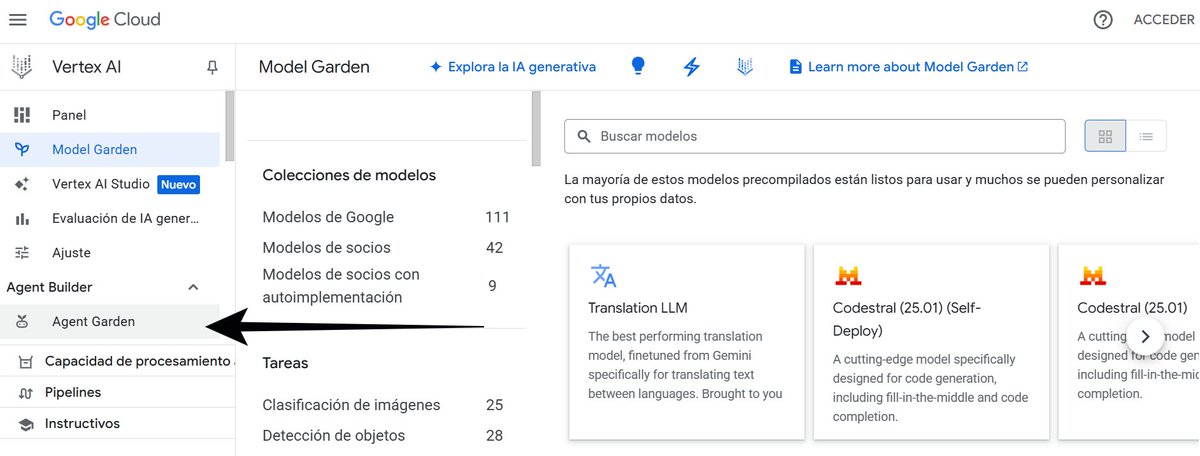 MiguelMaestroIA's tweet image. 🚨 Google te REGALA agentes de Marketing y Ventas listos para usar.
Mientras todos hablan de los nuevos agentes de ChatGPT…
Nadie está contando que Google tiene una biblioteca SECRETA llamada Agent Garden, con agentes IA para duplicar y adaptar en minutos.
Esto es algo que…