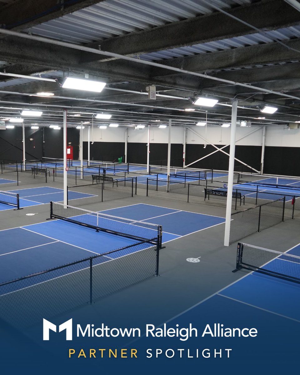 Happy one year to MRA Partner Pin Point! The indoor pickleball and golf facility has become a fave for both golf and pickleball enthusiasts, with its 16 pickleball courts, eight Trackman simulators, two bars, and private event space. Book now at raleigh.pinpointindoor.com! ⛳