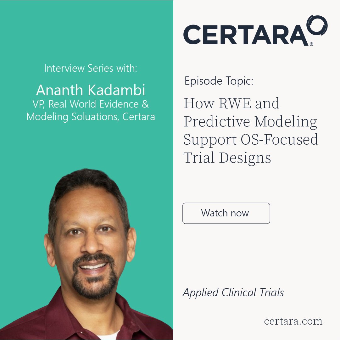 Certara's tweet image. 🎥 Ananth Kadambi explains how model-informed drug development and real-world evidence (RWE) help keep oncology trials efficient while meeting regulatory and payer expectations.
Watch: appliedclinicaltrialsonline.com/view/rwe-predi…
#RWE #PredictiveModeling #OncologyTrials #ClinicalDevelopment