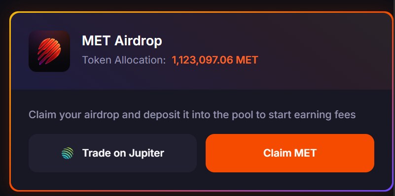 CookerFlips's tweet image. Thank you $MET @MeteoraAG again for the airdrop of the year

Congrats on the launch