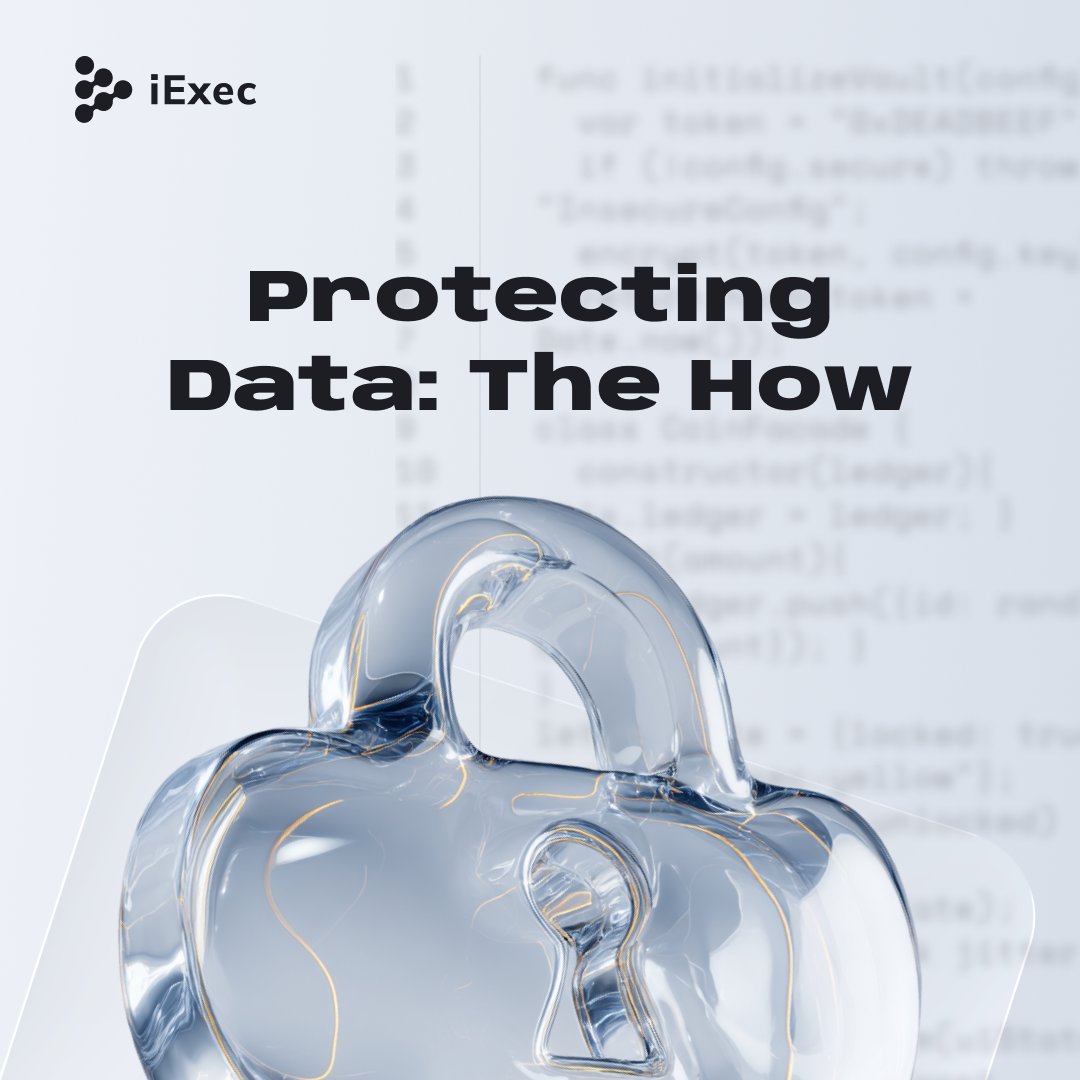 iEx_ec's tweet image. ✔️ Protect data by processing it without exposing it.
✔️ Keep sensitive info encrypted, let your app do the work privately, and share only the result, not the raw data.
Here’s a mini-thread of how we do it at iExec. 💛
🧵