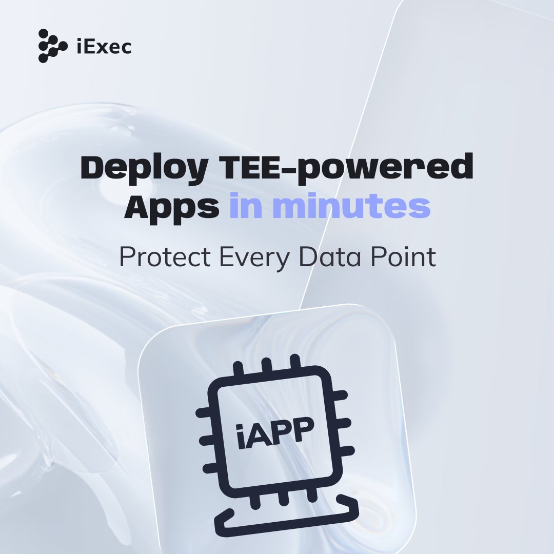 iEx_ec's tweet image. Want this pattern quickly?
Use iExec iApp Generator. It sets up confidential compute + protected data flows (and optional private alerts) in minutes. ⚡
Start here 👇
docs.iex.ec/guides/build-i…