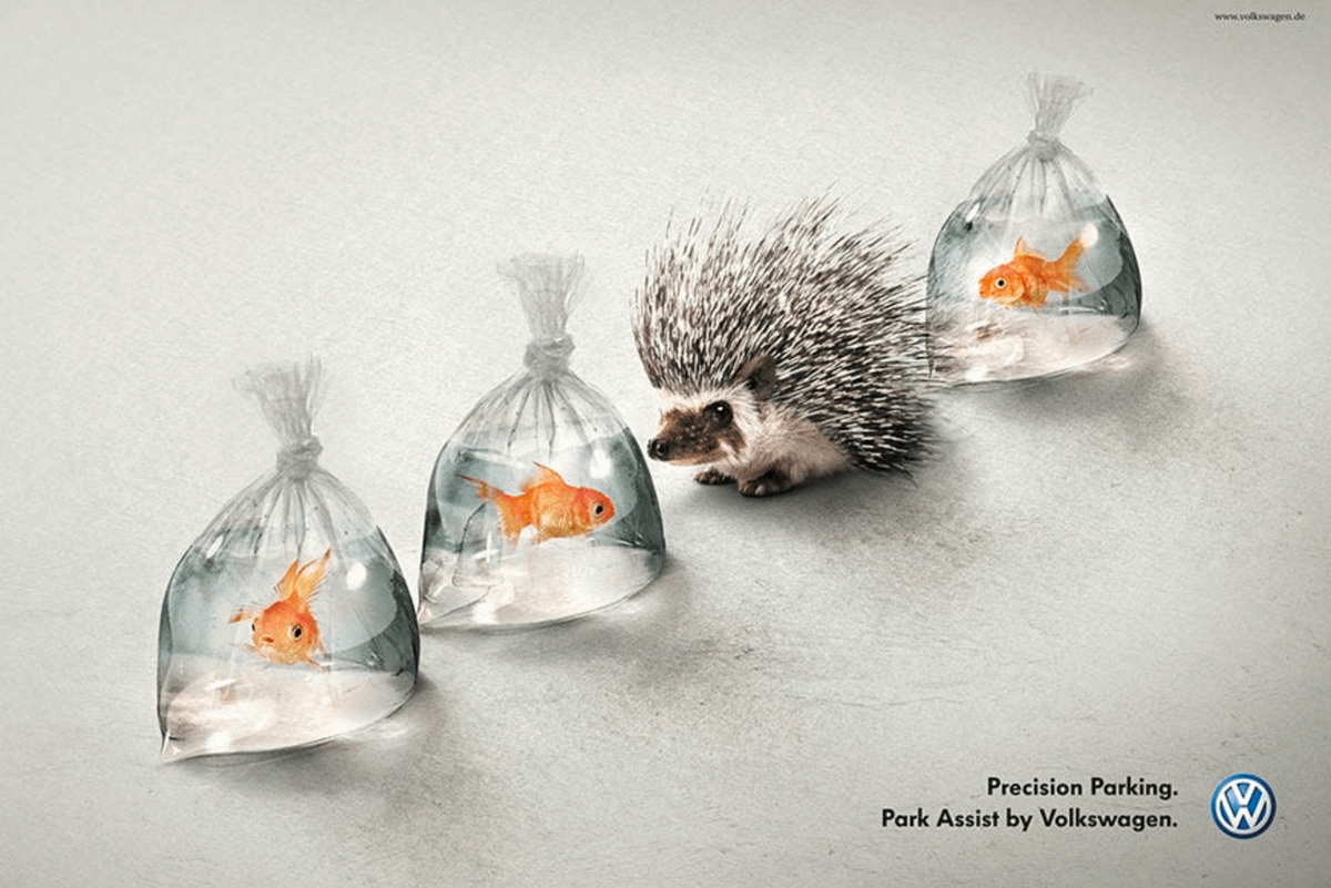 The_AdProfessor's tweet photo. Volkswagen - Precision Parking

Principle: The 10x idea. Think of your new feature -- and then find the 10x absurd metaphor. https://t.co/EUR2gi0zrE