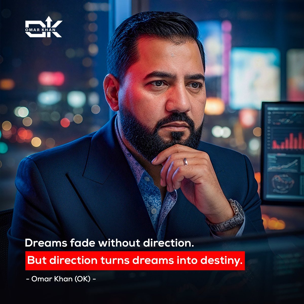 OK_OmarKhan's tweet photo. Dreams alone are never enough — they need direction.
When vision meets purpose, paths start to appear.
Every focused step turns hope into momentum.
And that’s how dreams stop fading — they start becoming destiny.
#OmarkhanOk #Cryptoguru #CryptoCommunity https://t.co/Kukys3xDC3