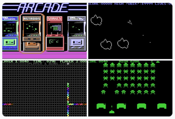 The #C64 A to Z

My Fave ‘A’ Games – No.21

Arcade Classics

4 classic arcade games for less than £2? Yes please! Solid versions of Asteroids, Snake, Space Wars and Space Invaders made this C64 title a bargain must-buy. Worth it for the outstanding Rob Hubbard theme tune alone.