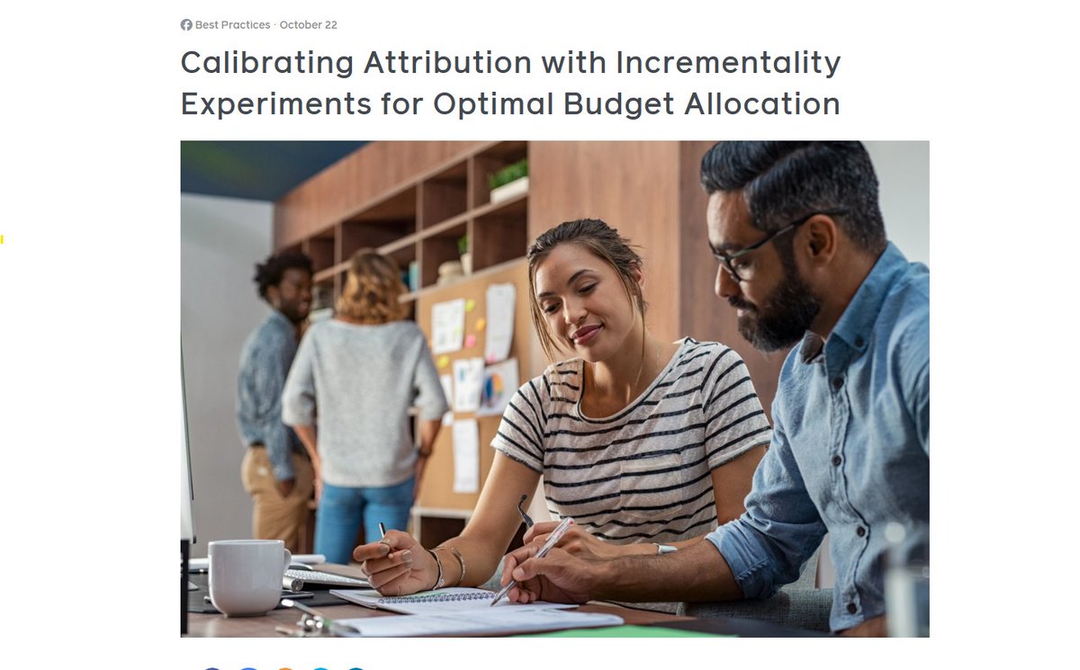 Brian__Plant's tweet image. Yesterday, Meta released a blog post calling for attribution models to be calibrated with incrementality tests, continuing their call for advertisers to use a &quot;suite of truth&quot; instead of relying solely on attribution.

This is the exact principle that WorkMagic was built on.…
