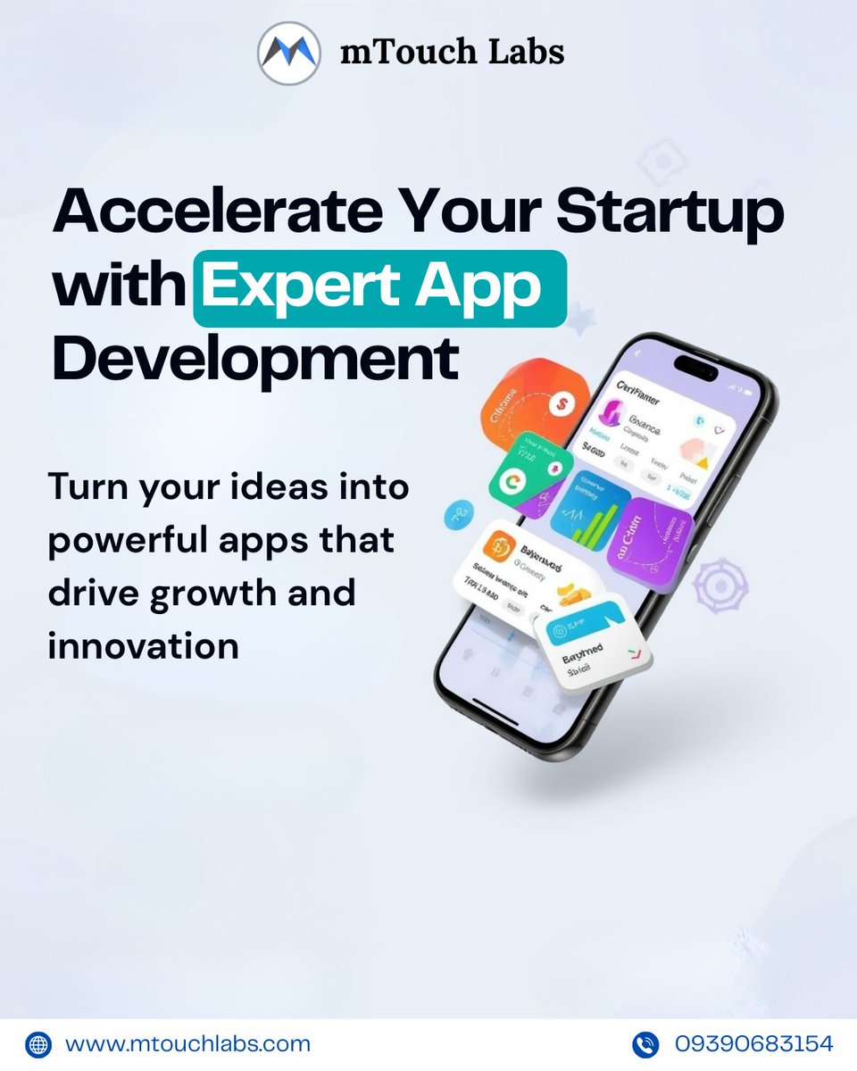 mTouchLabs's tweet image. Accelerate your startup with expert app development from mTouch Labs!
We turn your ideas into powerful apps that drive growth & innovation.
👉 mtouchlabs.com
#AppDevelopment #mTouchLabs #StartupGrowth #Innovation