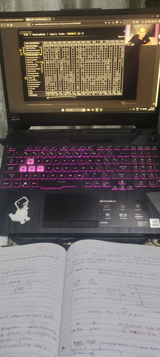 geekymd's tweet image. Locking in for 4 hours
1) COA (bharat sir)
2) DISCRETE MATHS(baba sir)
#GATE2026 #CSE #LearnInPublic