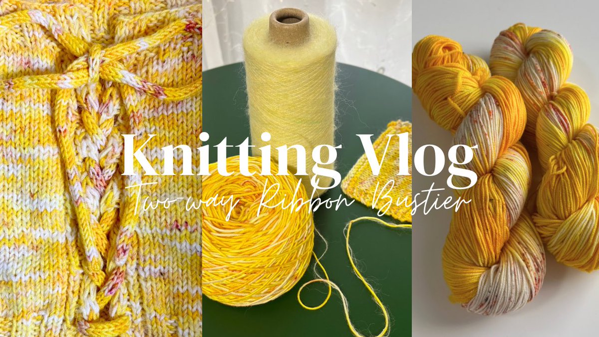 Youtubeデビューにこの毛糸でビスチェ編みました🫶
可愛くできてお気に入りです🌟🍊

#編み物 ＃編み物vlog