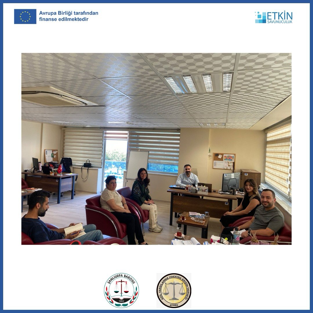 📸✨ AB tarafından finanse edilen, Şanlıurfa Barosu olarak AYHED paydaşlığında yürüttüğümüz projemizi; UNICEF ve Şanlıurfa BB’nin yürüttüğü “Çocuk Koruma ve Sosyal Uyum Programı” ekibi ziyaret etti.
🤝 Kadın ve Çocuk alanında işbirlikleri ele alındı.
 #EtkinSavunuculuk