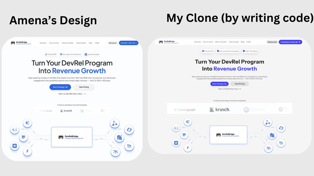 Muhammad_Coder's tweet image. I tried of cloning @AmenaiSabuwala design by writing code (as a beginner).
Code link:
github.com/MuhammadPhulpo…
Here's the final result:
Thoughts?