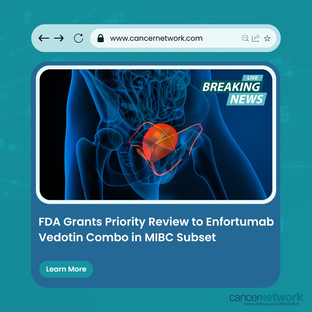 CancerNetwrk's tweet image. Enfortumab vedotin plus pembrolizumab as neoadjuvant therapy then adjuvant therapy reduced the risk of recurrence, progression, or death by 60% vs surgery alone in an MIBC population.

hubs.li/Q03PNbq00

#blcsm #MIBC