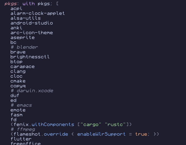 peach2k2's tweet image. This is how I customize NixOS. Video coming soon :)