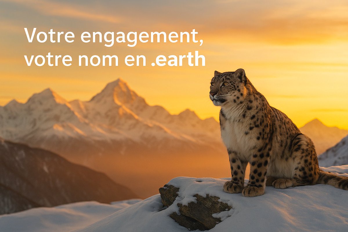 ONE2NET's tweet image. Donnez à votre projet environnemental une voix digitale forte 🌍
Affirmez votre engagement avec un domaine en .earth
👉 one2net.fr/nom-domaine/no…
#SnowLeopardDay #Sustainability