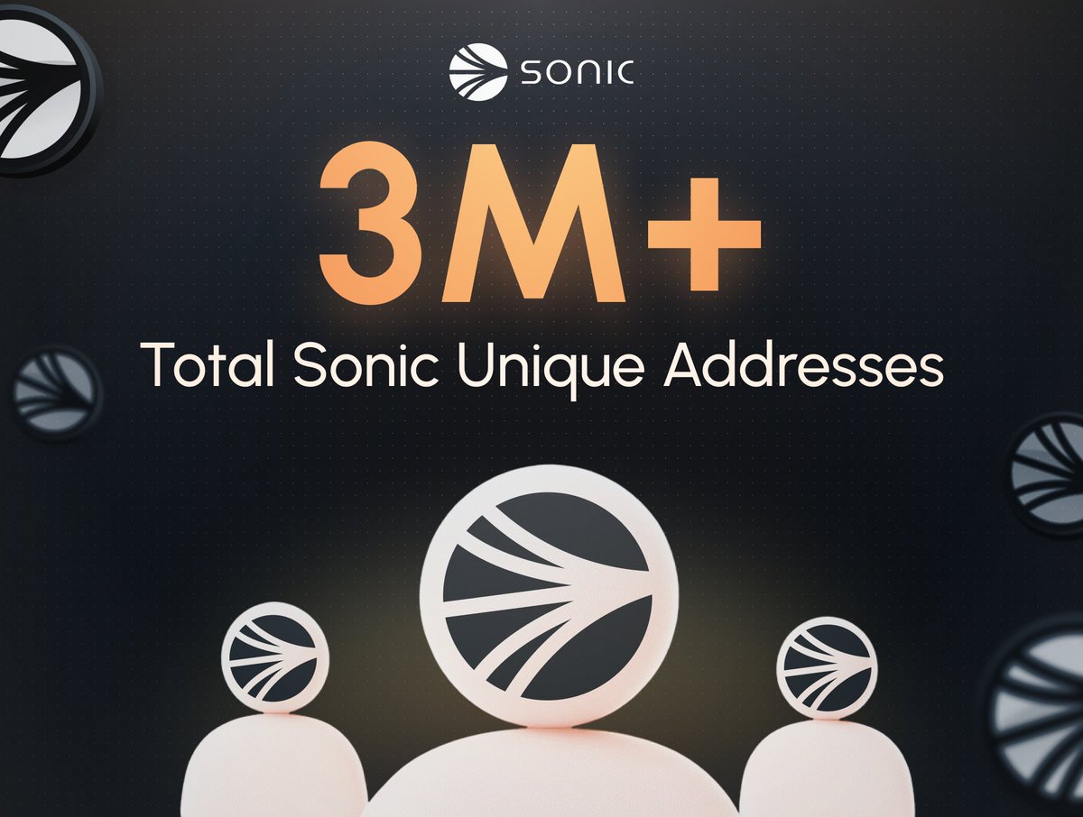 Sonic 생태계 300만+ 고유 주소 이정표