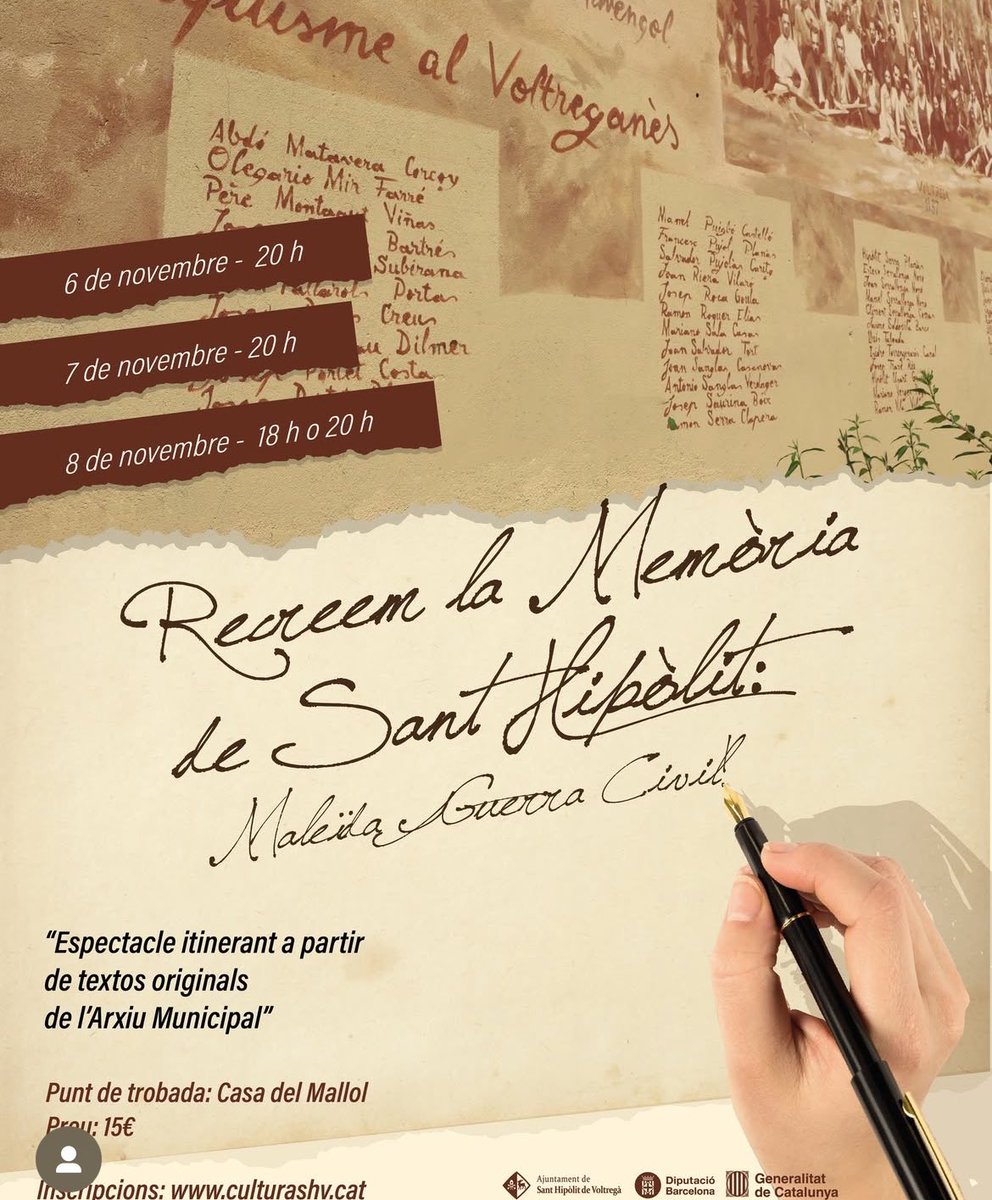 Un viatge en el temps per recordar i commemurar tots aquells que van patir la guerra civil al nostre poble, Sant Hipòlit de Voltregà