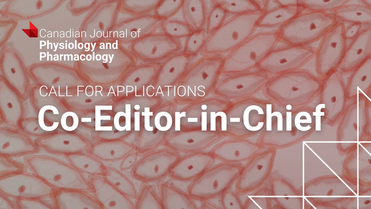 cdnsciencepub's tweet image. Reminder: @PhysiolPharma is accepting applications for Co-Editor-in-Chief! Apply by November 1, 2025📥▶️ ow.ly/4uEi50X5NzL
#AcademicLeadership #EditorInChief #CallForApplications