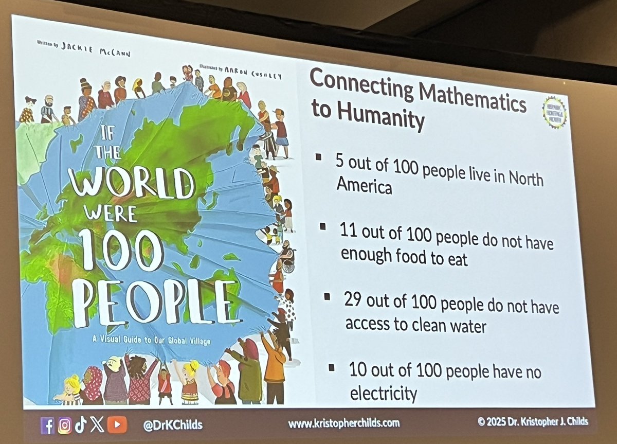 “Engage through relevance - connect content to children’s realities. Relevance transforms compliance into curiosity.” -<a href="/DrKChilds/">Dr. Kristopher J. Childs (he/him)</a> #NCTMATL25 #iteachmath