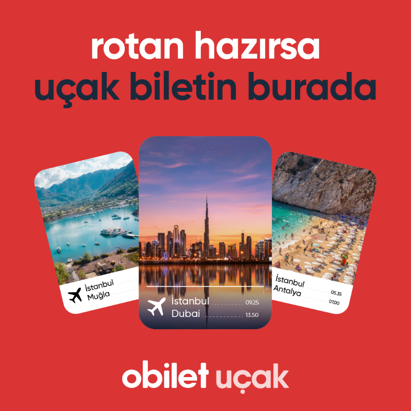 obilet's tweet photo. Rotan hazırsa uçak biletin burada ✈️