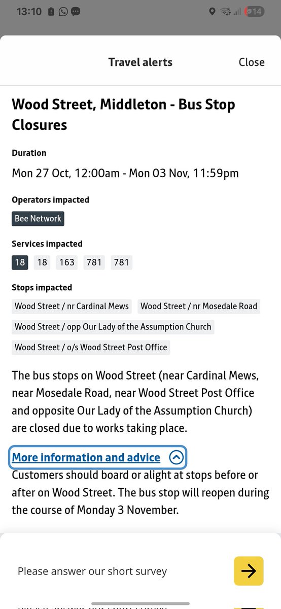 Emzo_Dunn's tweet photo. @BeeNetwork with these works will the 18 still be doing the normal route round Langley? https://t.co/lWRmi65nQy