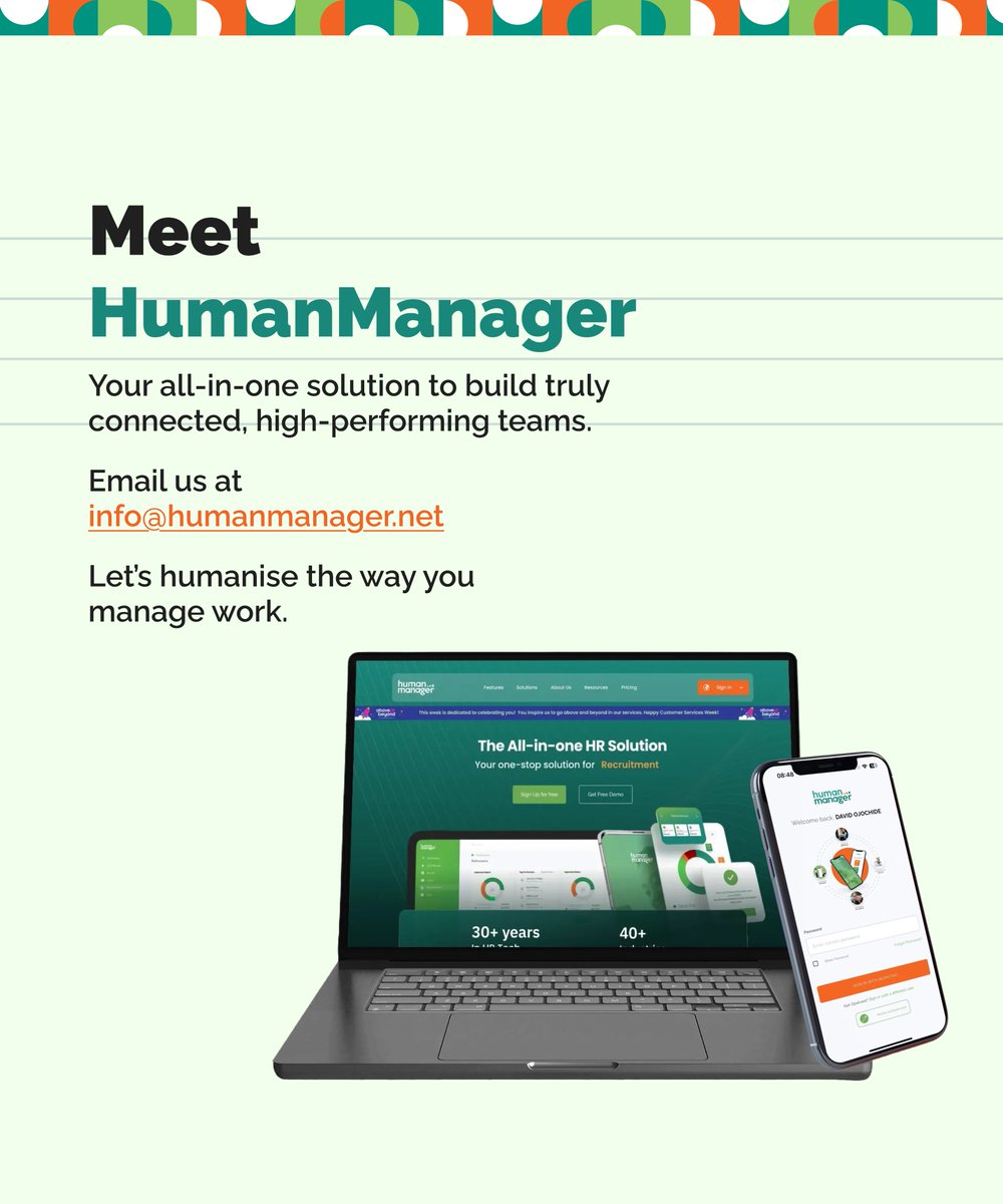 HumanManagerNig's tweet image. That’s why we’ve shared simple, actionable tips to help you use HR tech more intentionally, turning everyday tools into drivers of performance, growth, and stronger workplace.

#HumanManager #HRTech #GrowthThroughPeople #PeopleFirst #HumanResourceManagement
