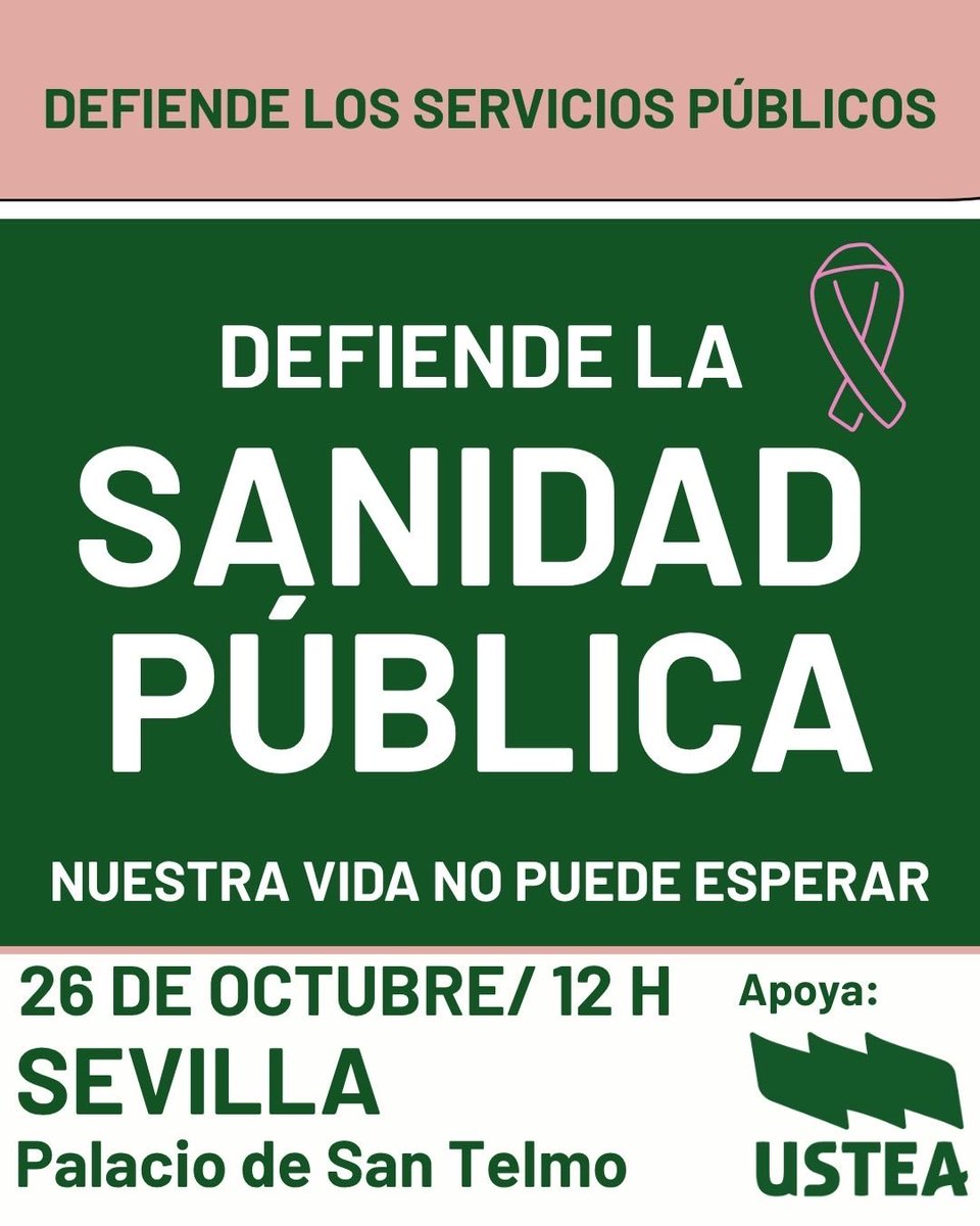 Nos vemos el domingo a las 12h en San Telmo. 
#defiendelosserviciospublicos
#sanidadpublica