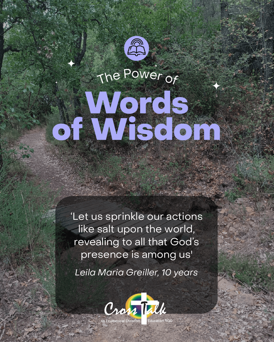 CrossTalkNGO's tweet photo. Weekly Wisdom from one of our young CrossTalk students
Even at just 10 years old, their words remind us that faith has no age limit, God can speak through anyone who’s listening

Picture taken during our hike in Choueir (October 2025) https://t.co/L9nWtlJkOt