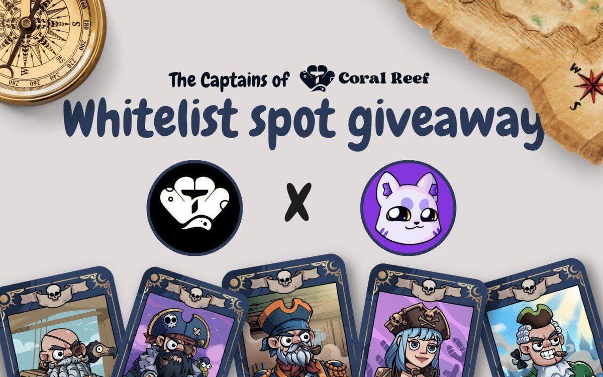 Kumo_TheKat's tweet image. 🚨 Kumo x Coral Reef – Whitelist Giveaway! 🚨
We’re giving away 13 Captains NFT WL spots to the Kumo community on X, with more to drop soon on Discord (exclusively for Kumo holders)
To enter:
1️⃣ Follow @Kumo_TheKat & @Suicoralreef
2️⃣ Like & RT this post
3️⃣ Drop your…