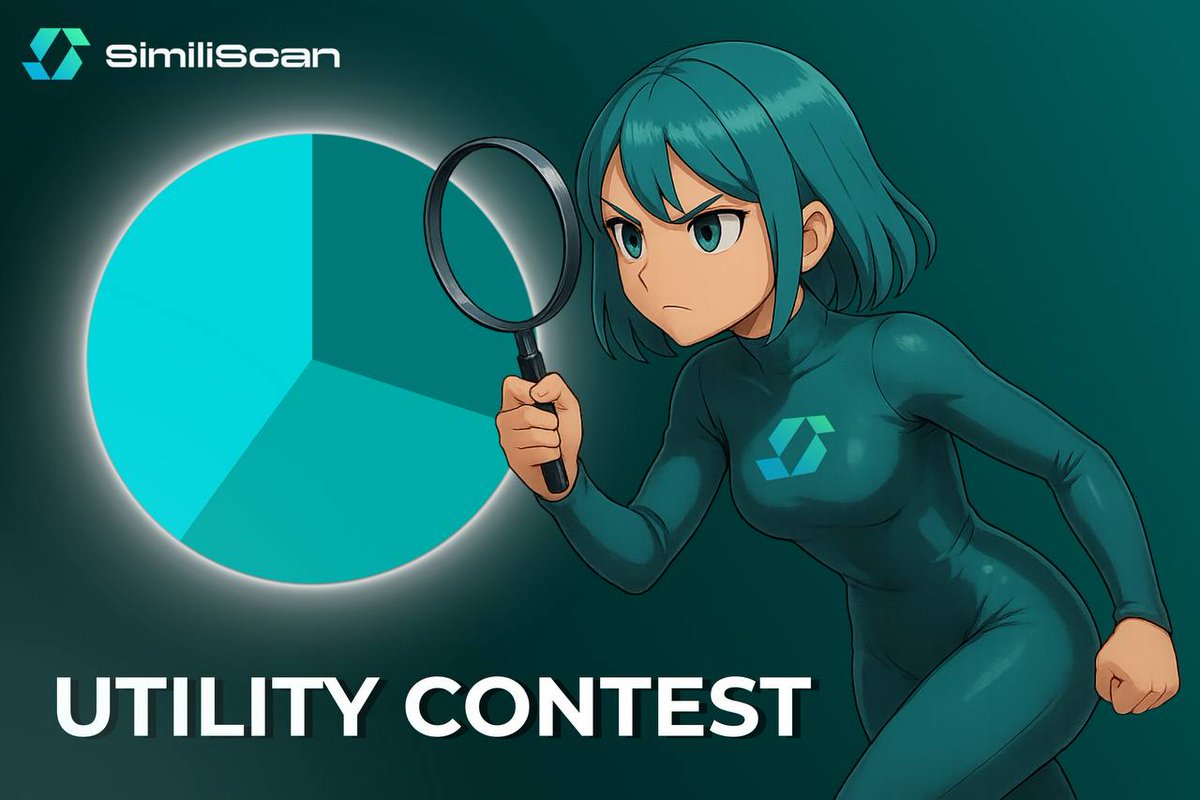 similiscan's tweet image. Utility Contest: $300 prize!
Use the Common Holdings feature on your favorite project.
1️⃣ RT & tag a friend below
2️⃣ Post your own tweet with:
• The visual output of your scan
• Tag $SMS & @similiscan
• The ticker you searched + its top 3 common holdings
🏆 3 winners drawn…