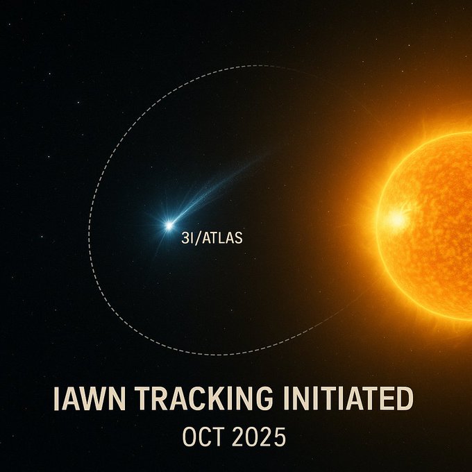 A Rede Internacional de Alerta de Asteroides (IAWN), grupo de defesa planetária, iniciou uma campanha global de monitoramento do visitante interestelar 3I/ATLAS.

Esta é a primeira vez na história que um objeto interestelar é tratado como um alvo de defesa planetária