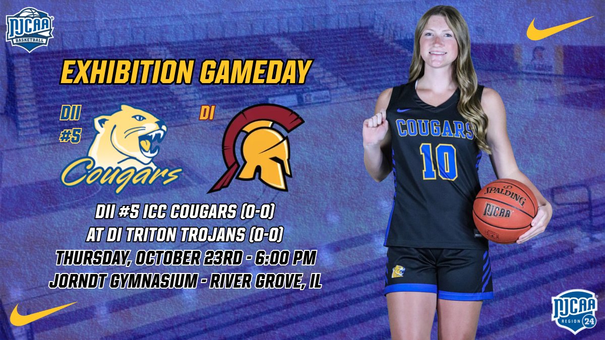 One last preseason game on the way! 

🏀 | #5 Cougars
🆚 | DI Triton
📍 | 2000 5th Ave - River Grove, IL
🕰️ | 6:00 PM
📺📻 | No Streaming Tonight

#ALLIN