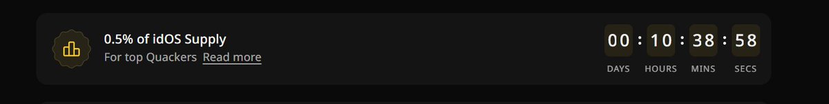 alphaworst1's tweet image. 🙀Good news to all @idOS_network Quackers 

 Before it was 0.4% supply 
And now its 0.5% supply
Its increase by 0.1%🤑

So number of winner will be also increased 😍

All the best to all Quackers 🫡

Epoch 2 also coming im very excited 
and team offically said Epoch2 will be…