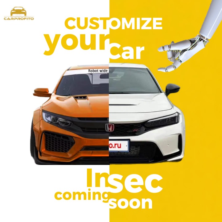 Carprofito's tweet image. AI is transforming car ownership.
Upload your car’s image on #CarProfito, and our AI will suggest trend-based upgrades to boost style and resale value.
#AICustomization #FutureOfCars #CarMods #ComingSoon