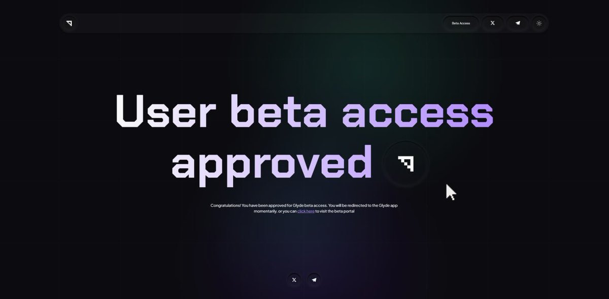 0xSweep's tweet image. I AM GIVING 100 ACCESS CODES IN YOUR DMS TO @GlydeGG 0% FEE BETA!

RT.