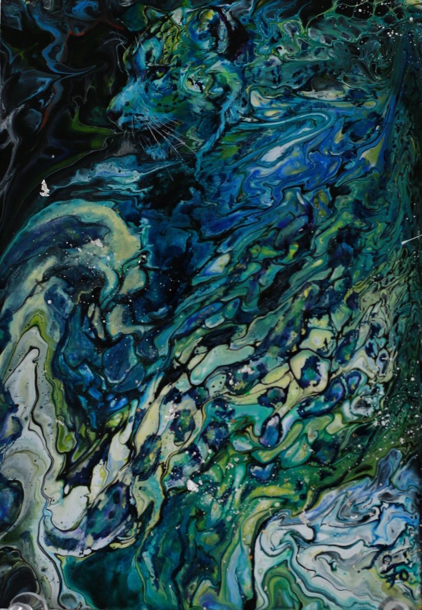 原画　雪豹　前進 #95 GEOARTWORKS🐉ドラけもX11/1-7召喚士様募集🐯11/22-24美しき野生