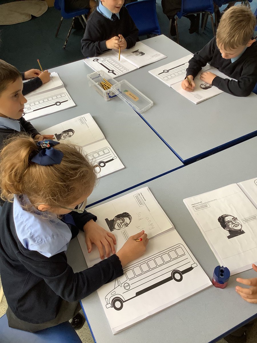 We have been learning about Rosa Parks to celebrate Black History Month.