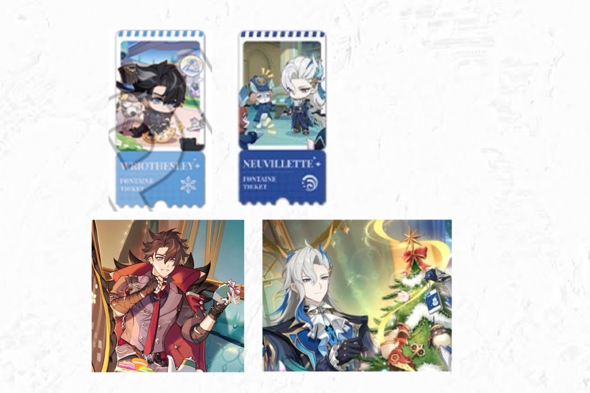URNURNUR__'s tweet photo. 【交換】 原神 韓国 ソウル カフェ 七聖召喚 カード

譲：画像1～3枚目

求：リオセスリ > ヌヴィレット 

ご不快でなければ複数枚お渡し可能です。画像4枚目のものも求めております。郵送またはお手渡し可能です。お気軽にお声掛けください。 https://t.co/248dkXLO55