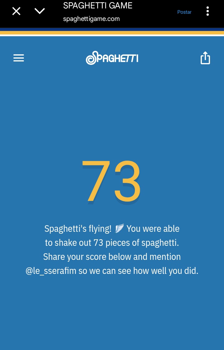 ssamdiary's tweet image. eu arrasei (o meu braço) aqui
#spaghettigame ⭐⭐⭐⭐ 🍝 73 noodles
Spaghetti's flying! 🪽
