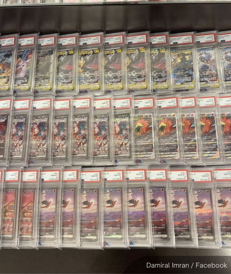 NewsBFM's tweet image. A Malaysian collector is selling part of his rare Pokémon card collection for RM1.87 million, or in exchange for a Porsche 911 Carrera 4S plus cash.

Damiral Imran said the highest offer he received so far is RM1.68 mil for the trove, which he describes as &quot;history, rarity and…