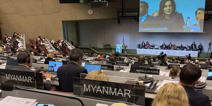 HtetHtet394838's tweet image. အောက်တိုဘာ ၂၃ ရက်  ၁၅၁ ကြိမ်မြောက် နိုင်ငံတကာ ပါလီမန်များအဖွဲ့ (IPU) ညီလာခံရဲ့ အမှုဆောင် ကောင်စီအစည်းအဝေးက ပြည်ထောင်စုလွှတ်တော်ကိုယ်စားပြုကော်မတီ (CRPH) ကို အဓိက  ဆွေးနွေးဘက် မိတ်ဖက်အဖြစ် ဆက်ပြီး အသိအမှတ်ပြုကြောင်း ဆုံးဖြတ်လိုက်တယ်လို့ CRPH က ထုတ်ပြန်ပါတယ်။ 
#DVB #CRPH #IPU