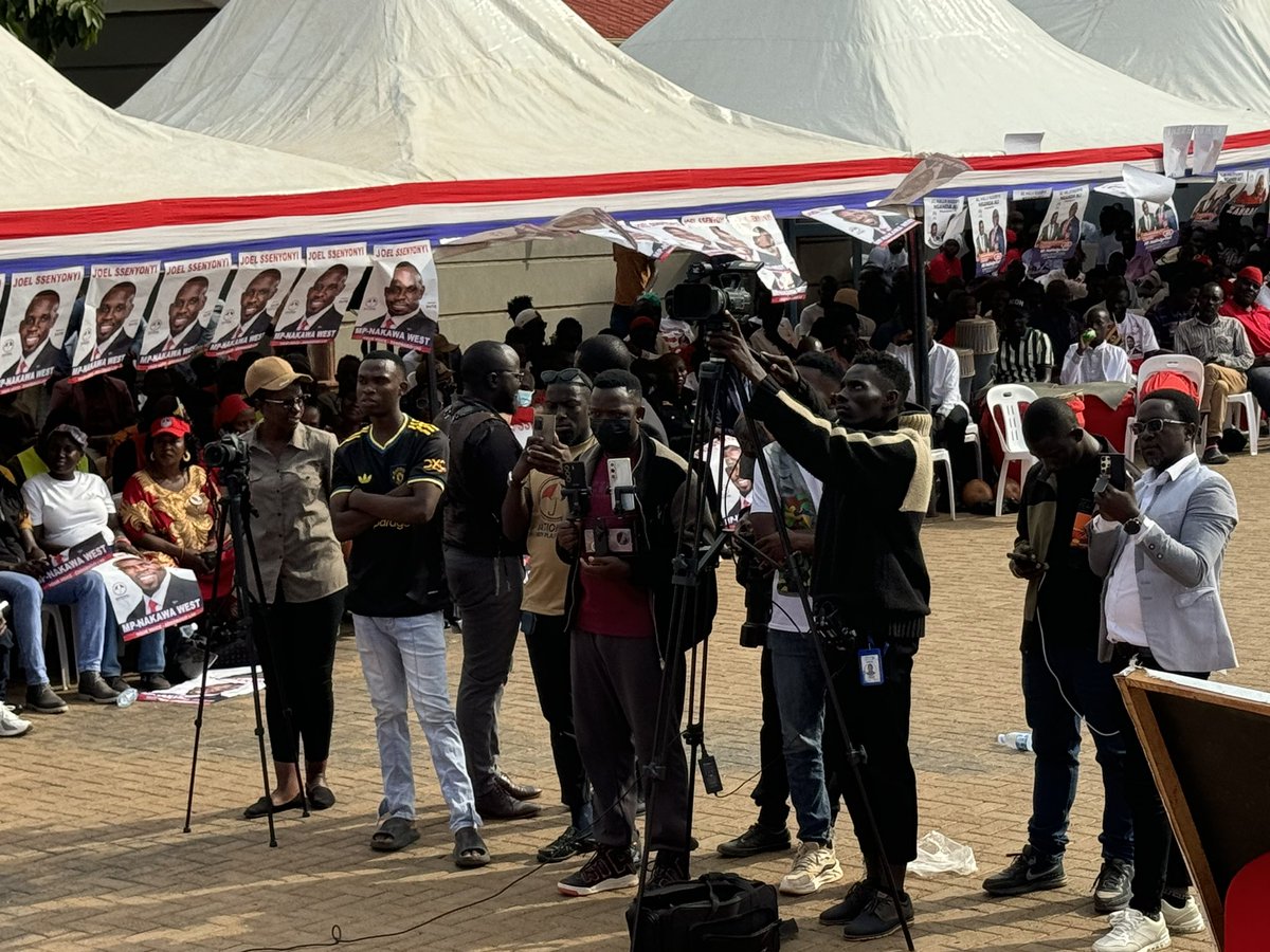 Speech time at NUP Makerere Kavule . Thank you our people of Kampala and beyond. Protest vote2026