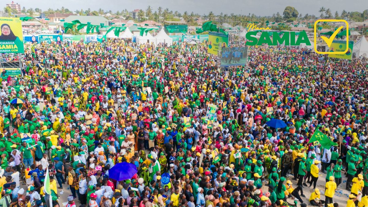 SuluhuSamia's tweet image. Ahsanteni sana Temeke na Kigamboni kwa kujitokeza kwa wingi leo tulipohitimisha kampeni zetu kwa Mkoa wa Dar es Salaam.
Kama ilivyokuwa katika wilaya zote nchini, wingi wenu unadhihirisha uwezo, ukubwa na uimara wa Chama Cha Mapinduzi (CCM) katika kazi ya kuitumikia nchi yetu.…