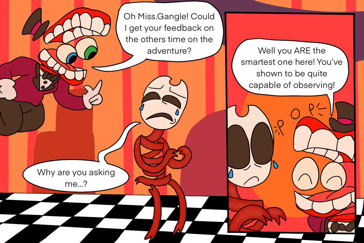 doodledork01's tweet photo. Digital circus but Caine kept on treating gangle like she was the manager
#TheAmazingDigitalCircus #tadcfanart #cainexgangle #dentalfloss #ribbonleader https://t.co/rLgZ4tPZ4r