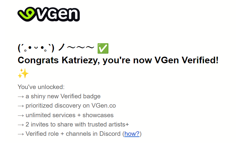 katriezy's tweet photo. I'M FINALLY VERIFIED ON VGEN!! 😭
I'm so grateful for everyone's support, thank you so much!

I'm screaming and kicking my feet right now OMG
#Vgencomms #VGenOpen https://t.co/Ls1cJW2zPe